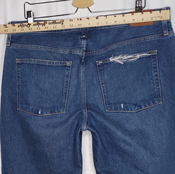 J. Crew Jeans 32P Petite Slouchy Boyfriend Distressed Blue Denim 32 Short NEW - Picture 9 of 12